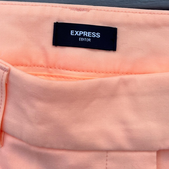 Express; Peach/Apricot; Editor Relaxed Mid-Rise Trousers; NWT; Women’s 6R - Picture 5 of 8